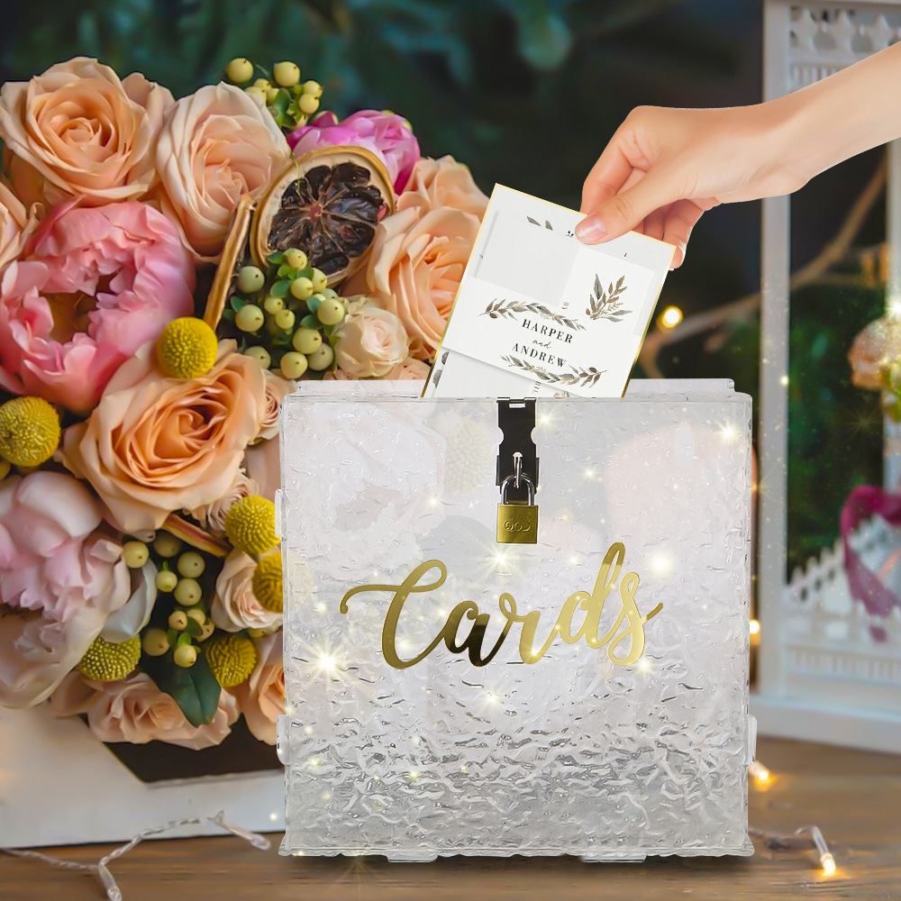 Wedding Card Box - Caja de tarjetas de boda acrílica