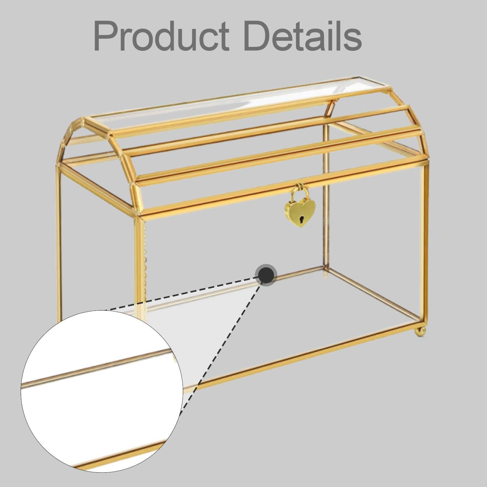 Caja de cristal para tarjetas  - Wedding Card Box reseña y precio