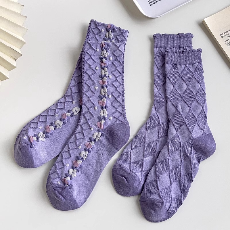 Calcetines morados para niños, - Good Floral & Wedding Decor Supply Photos reseña y precio
