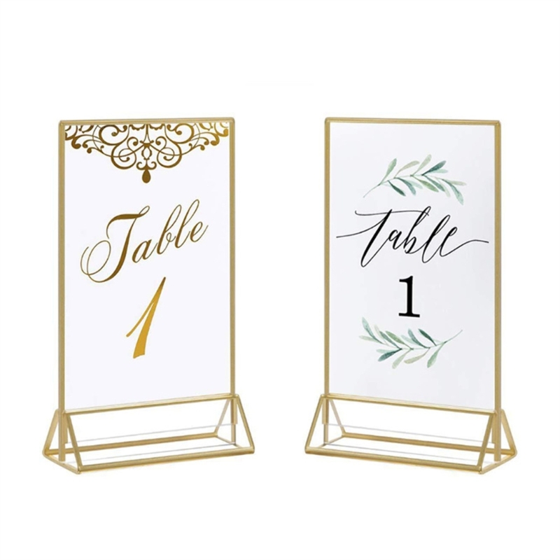 Soporte acrílico transparente  - Table Number Gold reseña y precio