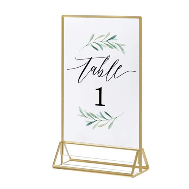 Soporte acrílico transparente  - Table Number Gold reseña y precio