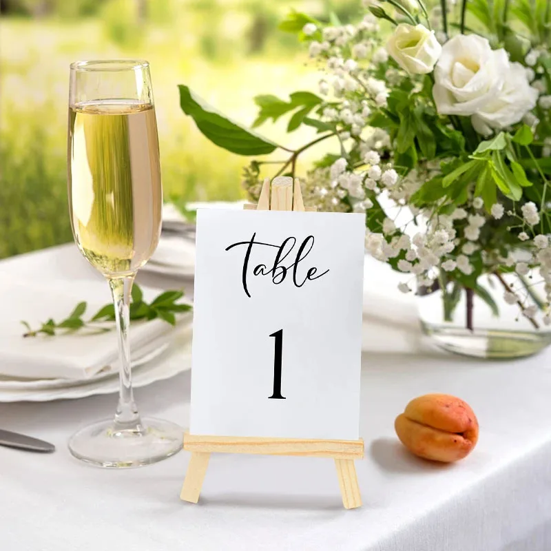 Mini marco de caballete de mad - Table Number Gold reseña y precio